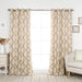 Aurora Home Moroccan Tile 63 Inch Room Darkening Curtain Panel Pair - 52 x 63