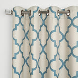 Aurora Home Moroccan Tile 63 Inch Room Darkening Curtain Panel Pair - 52 x 63