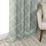 Aurora Home Moroccan Tile 63 Inch Room Darkening Curtain Panel Pair - 52 x 63