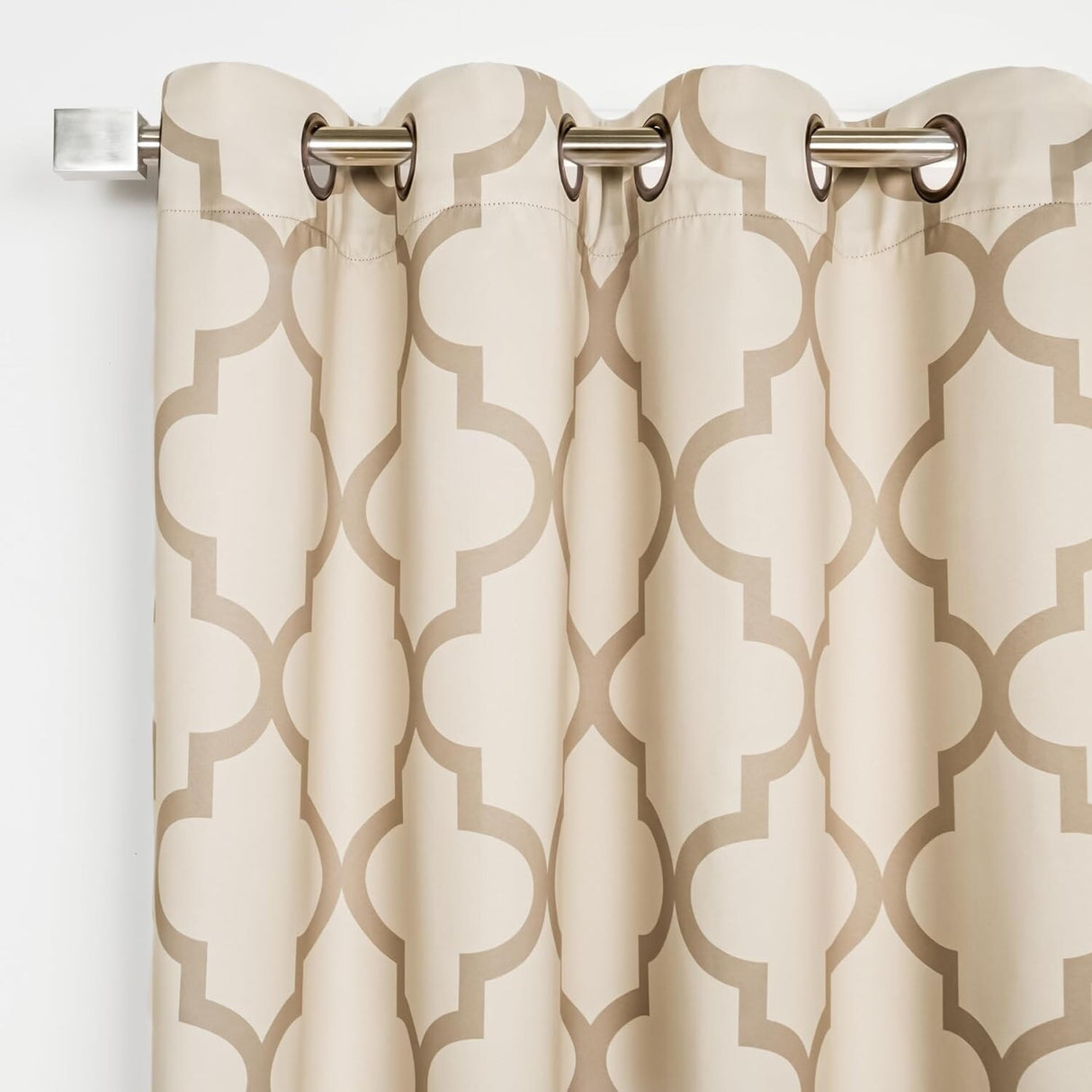 Aurora Home Moroccan Tile 63 Inch Room Darkening Curtain Panel Pair - 52 x 63