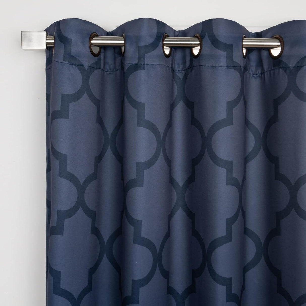 Aurora Home Moroccan Tile 63 Inch Room Darkening Curtain Panel Pair - 52 x 63