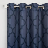 Aurora Home Moroccan Tile 63 Inch Room Darkening Curtain Panel Pair - 52 x 63