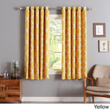 Aurora Home Moroccan Tile 63 Inch Room Darkening Curtain Panel Pair - 52 x 63
