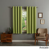 Aurora Home Silver Grommet Top 63-inch Blackout Curtain Pair - 52 x 63 - 52 x 63