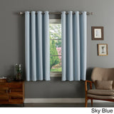 Aurora Home Silver Grommet Top 63-inch Blackout Curtain Pair - 52 x 63 - 52 x 63