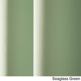 Aurora Home Silvertone Grommet Top Thermal Insulated Blackout Curtain Panel Pair