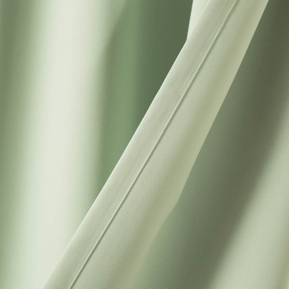 Aurora Home Silvertone Grommet Top Thermal Insulated Blackout Curtain Panel Pair