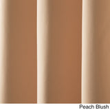 Aurora Home Silvertone Grommet Top Thermal Insulated Blackout Curtain Panel Pair