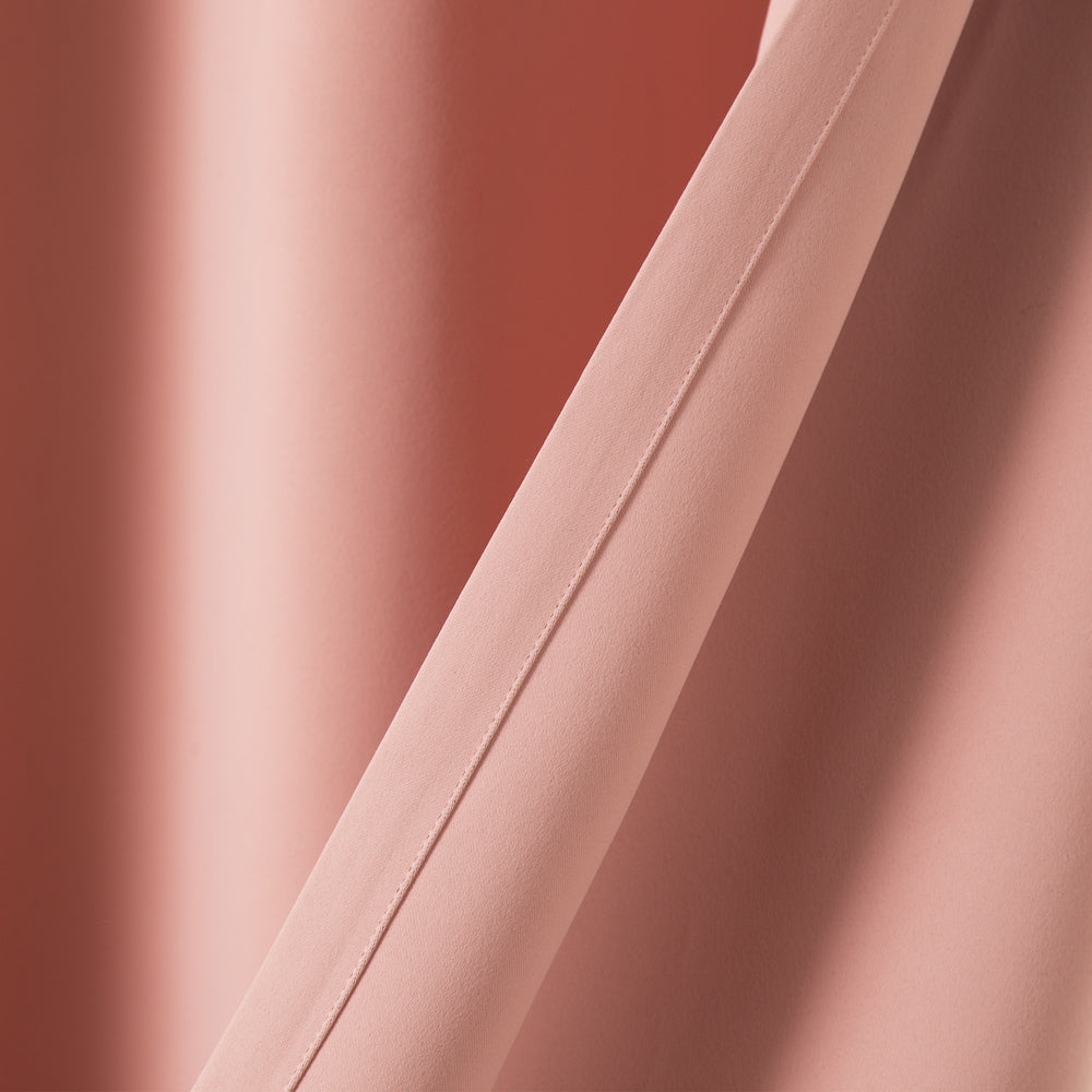 Aurora Home Silvertone Grommet Top Thermal Insulated Blackout Curtain Panel Pair
