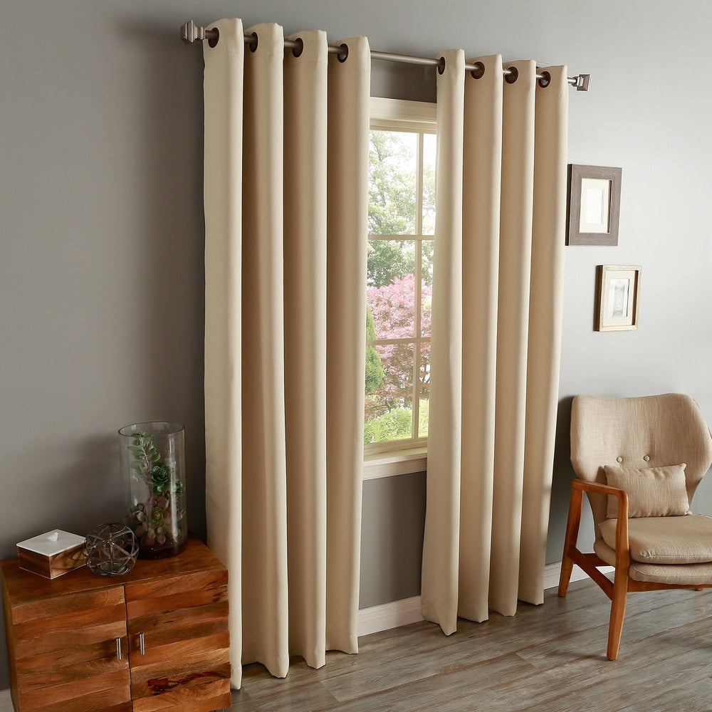 Aurora Home Thermal Insulated Blackout Curtain Panel Pair - 52"w x 90"l