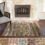 Aurora Home Wild Mannered Luxury Long Faux Fur Rug (3'4 x 4'10)