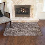 Aurora Home Wild Mannered Luxury Long Faux Fur Rug (3'4 x 4'10)