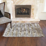 Aurora Home Wild Mannered Luxury Long Faux Fur Rug (3'4 x 4'10)