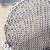 Aurora Outdoor Wicker Aluminum Stacking Dining Chair (Set of 4) by Christopher Knight Home
