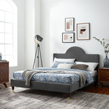Aurora Performance Velvet Twin Bed