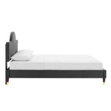 Aurora Performance Velvet Twin Bed