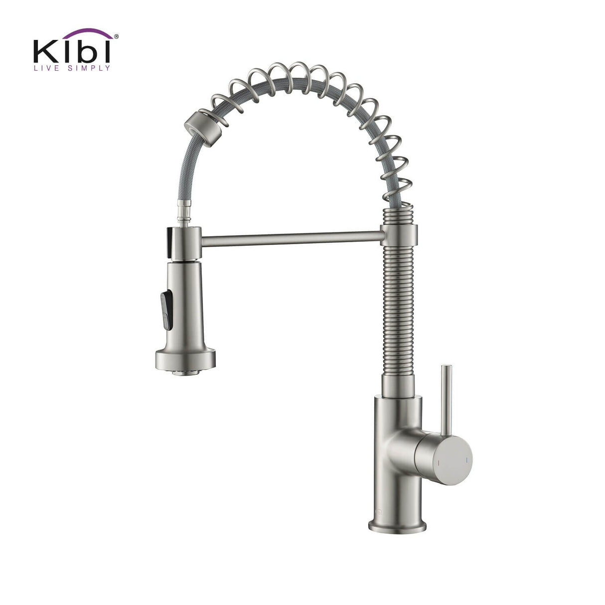 Aurora Single Handle Pull Down Kitchen Sink Faucet