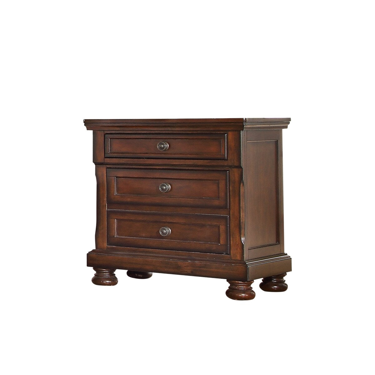 Austin Transitional Style 3-Drawer Nightstand Made with Wood