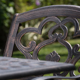 Austin Outdoor 7-piece Cast Aluminum Rectangle Dining Set by Christopher Knight Home
