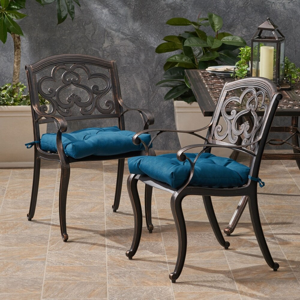 Austin Outdoor Aluminum Dining Chair (Set of 2) by Christopher Knight Home