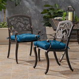 Austin Outdoor Aluminum Dining Chair (Set of 2) by Christopher Knight Home