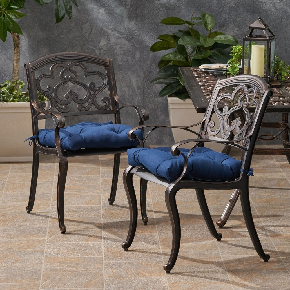 Austin Outdoor Aluminum Dining Chair (Set of 2) by Christopher Knight Home