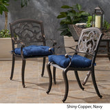 Austin Outdoor Aluminum Dining Chair (Set of 2) by Christopher Knight Home