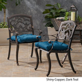 Austin Outdoor Aluminum Dining Chair (Set of 2) by Christopher Knight Home