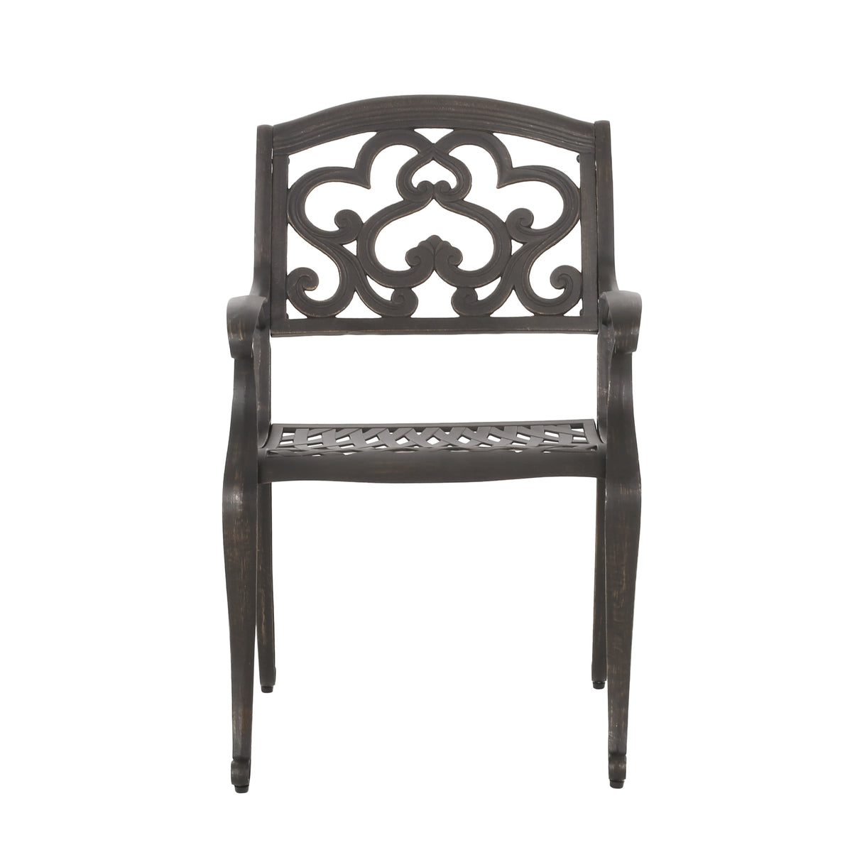 Austin Outdoor Cast Aluminum Dining Chair (Set of 2) by Christopher Knight Home