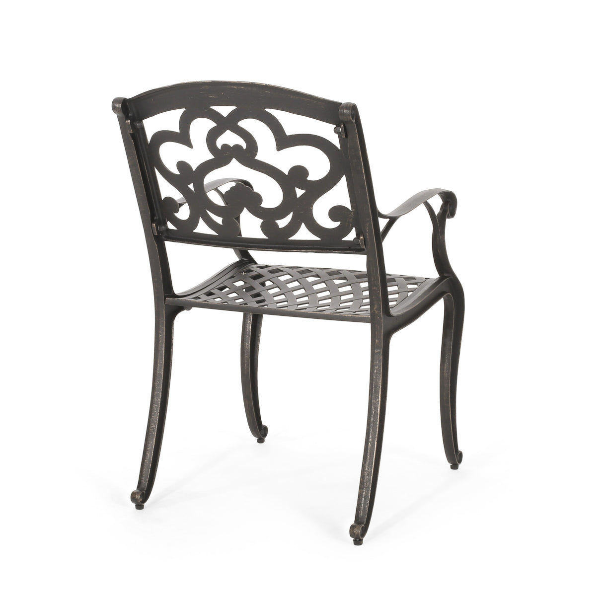 Austin Outdoor Cast Aluminum Dining Chair (Set of 2) by Christopher Knight Home