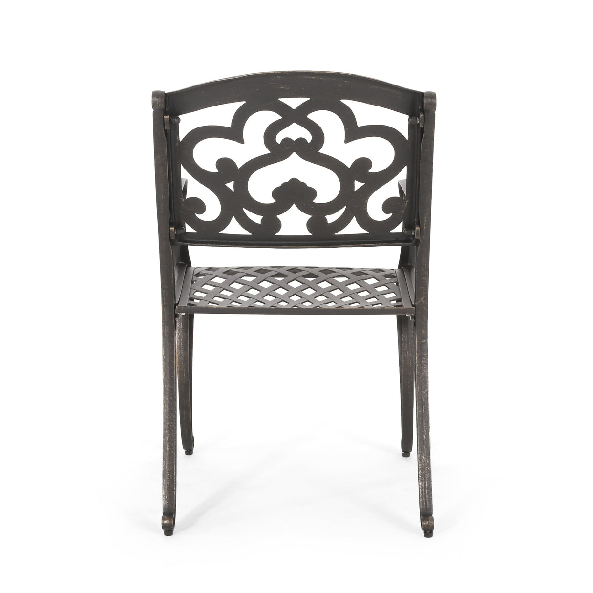 Austin Outdoor Cast Aluminum Dining Chair (Set of 2) by Christopher Knight Home