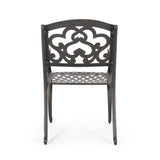 Austin Outdoor Cast Aluminum Dining Chair (Set of 2) by Christopher Knight Home