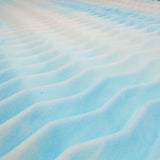Authentic Comfort 2-inch Dorm Blue Wave Memory Foam Mattress Topper