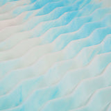 Authentic Comfort 2-inch Dorm Blue Wave Memory Foam Mattress Topper