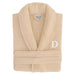 Authentic Hotel Spa Unisex Turkish Cotton Terry Cloth Bath Robe with single letter White Bookman Monogram.