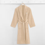 Authentic Hotel Spa Unisex Turkish Cotton Terry Cloth Bath Robe with single letter White Bookman Monogram.