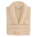 Authentic Hotel Spa Unisex Turkish Cotton Terry Cloth Bath Robe with single letter White Bookman Monogram.