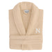 Authentic Hotel Spa Unisex Turkish Cotton Terry Cloth Bath Robe with single letter White Bookman Monogram.