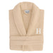 Authentic Hotel Spa Unisex Turkish Cotton Terry Cloth Bath Robe with single letter White Bookman Monogram.