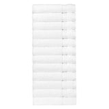 Authentic Hotel and Spa 100% Aeagean Long Staple Turkish Cotton, STARLIGHT Terry Washcloths (Set of 12)