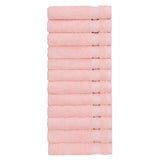 Authentic Hotel and Spa 100% Aeagean Long Staple Turkish Cotton, STARLIGHT Terry Washcloths (Set of 12)