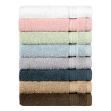 Authentic Hotel and Spa 100% Aeagean Long Staple Turkish Cotton, STARLIGHT Terry Washcloths (Set of 12)