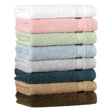 Authentic Hotel and Spa 100% Aeagean Long Staple Turkish Cotton, STARLIGHT Terry Washcloths (Set of 12)