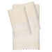 Authentic Hotel and Spa 100% Turkish Cotton Aiden 3PC White Lace Embellished Towel Set