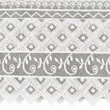 Authentic Hotel and Spa 100% Turkish Cotton Aiden 3PC White Lace Embellished Towel Set