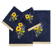 Authentic Hotel and Spa 100% Turkish Cotton Girasol 4PC Embellished Towel Set