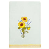 Authentic Hotel and Spa 100% Turkish Cotton Girasol 4PC Embellished Towel Set