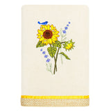 Authentic Hotel and Spa 100% Turkish Cotton Girasol 4PC Embellished Towel Set