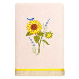 Authentic Hotel and Spa 100% Turkish Cotton Girasol 4PC Embellished Towel Set