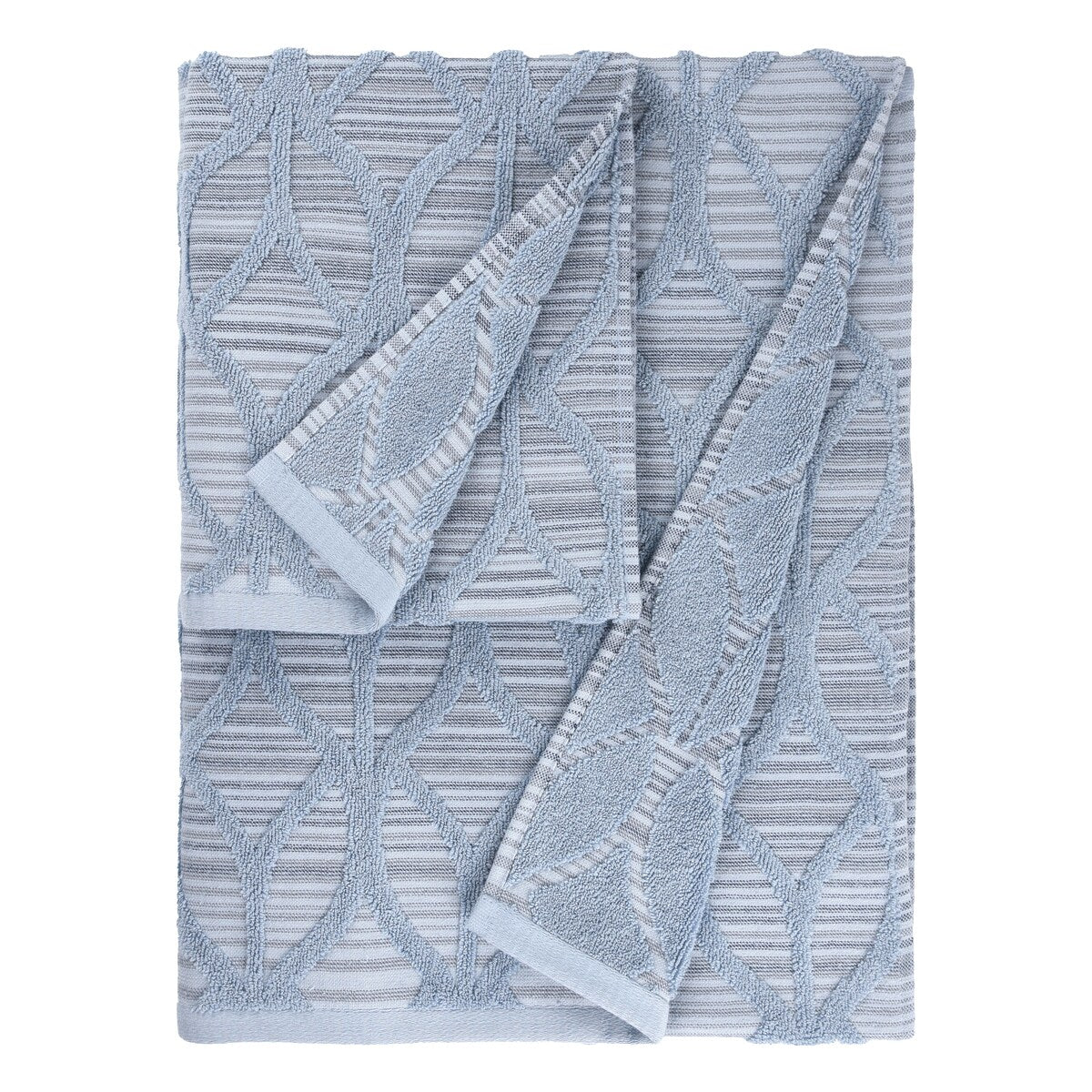 Authentic Hotel and Spa Alev Jacquard Bath & Hand Towel Set
